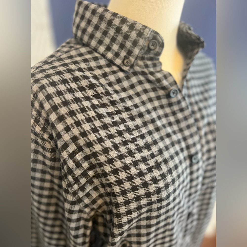 Men’s Small Goodfellow Plaid Button Down Long Sleeve Shirt - Picture 4 of 9